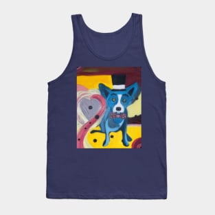 Blue Dog Tank Top